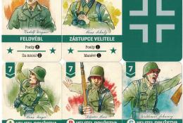 Karty německých velitelů + rubová strana
