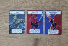Štartovné predpripravené balíčky - Rhino, Spider-Man, Captain Marvel
