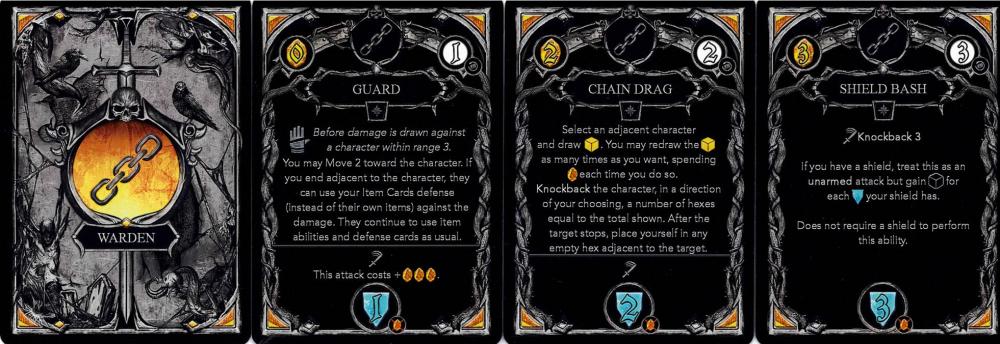 Warden - příklady akčních karet