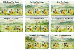 Karty čajových plantáží